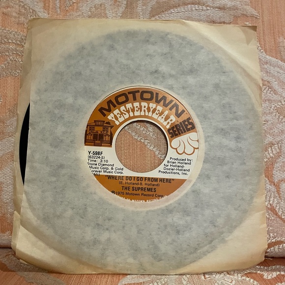 🎶 Vintage The Supremes 1975 Motown Yesteryear Series Diana Ross Vinyl 45 🎶 - Picture 3 of 7